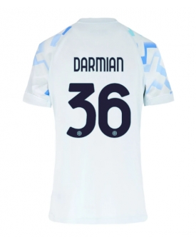 Billige Fotballdrakt Inter Milan Matteo Darmian #36 Replika Bortedrakt Dame 2025-26 Kortermet Billige Fotballdrakt Inter Milan Matteo Darmian #36 Replika Bortedrakt Dame 2025-26 Kortermet